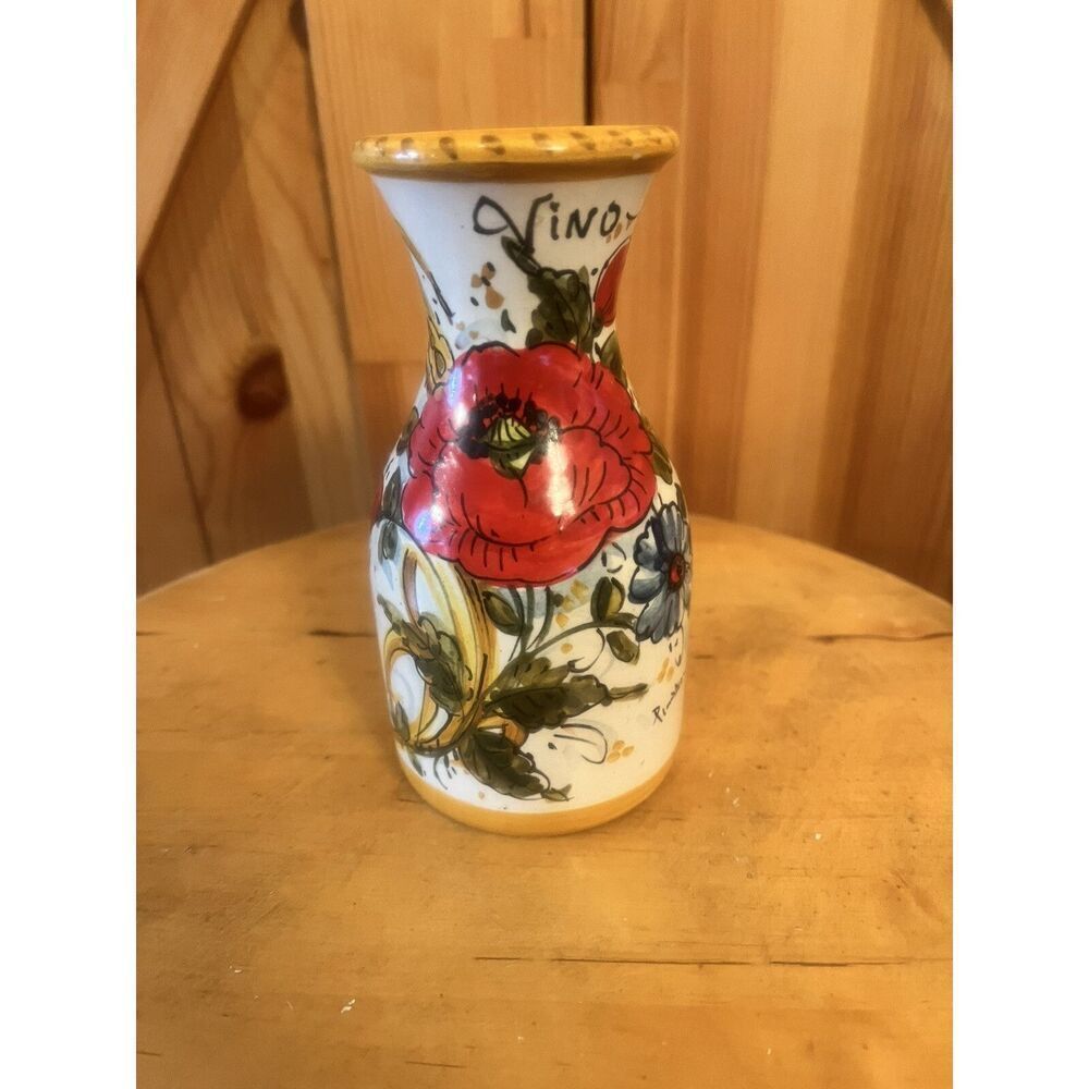 FIRENZE Vintage, Hand-Painted Vase, Crafted in Italy (6081)